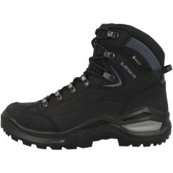 Buty trekkingowe damskie Lowa Renegade Evo Mid Gtx. Czarne trekkingi Lowa, bez wzorów, z materiału, za kostkę, bez zapięcia. Za 978.70 zł.