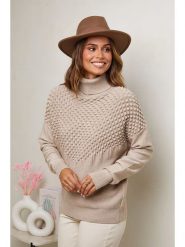 Soft Cashmere Golf w kolorze beżowym rozmiar: 38/40. Brązowe swetry Soft Cashmere, bez wzorów, klasyczne, bez ramiączek. Za 115.49 zł.