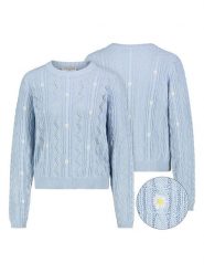 Eight2Nine Sweter w kolorze błękitnym rozmiar: XS. Niebieskie swetry Eight2Nine, xs, bez wzorów, z bawełny, bez ramiączek. Za 113.99 zł.