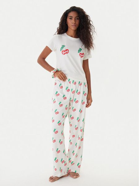 Juicy Couture Piżama JCLPJ225515 Écru Regular Fit. Piżamy Juicy Couture, m, bez wzorów, z syntetyku, bez kołnierzyka, bez ramiączek. Za 249.99 zł.