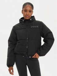 Juicy Couture Kurtka puchowa Margie JCOIJ224553 Czarny Regular Fit. Czarne kurtki Juicy Couture, xl, bez wzorów, z puchu, bez kaptura. Za 299.99 zł.