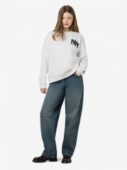Noisy may Bluza w kolorze białym rozmiar: M. Białe bluzy Noisy May, m, bez wzorów, z bawełny, bez ramiączek, bez kaptura. Za 136.45 zł.