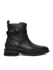 Lasocki Botki CEO-WI23-ALEGRA-02 Czarny. Czarne botki Lasocki, bez wzorów, ze skóry, bez obcasa, na płaskiej podeszwie, bez zapięcia. Za 269.99 zł.