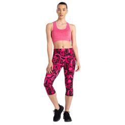 Legginsy Damskie Influential Graffiti 3/4. Czerwone legginsy Dare 2b, bez wzorów, z elastanu. Za 49.99 zł.