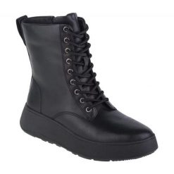 Buty FitFlop F-Mode W GM4-090 czarne. Czarne buty treningowe bez wzorów, z gumy, za kostkę, bez zapięcia. Za 826.66 zł.