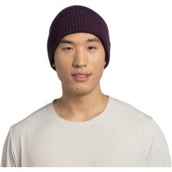 Czapka BUFF MERINO ACTIVE BEANIE SOLID SHADOW. Brązowe czapki zimowe Buff, bez wzorów, sportowe. Za 239.90 zł.