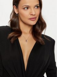 Guess Naszyjnik JSBN04 508JW Srebrny. Szare naszyjniki Guess, z tworzywa sztucznego, metalowe. Za 269.99 zł.