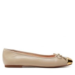 Baleriny Liu Jo. Brązowe baleriny Liu Jo, bez wzorów, bez obcasa, bez zapięcia. Za 449.99 zł.