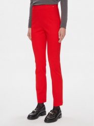 Tommy Hilfiger Spodnie materiałowe Elevated WW0WW39721 Czerwony Slim Fit. Czerwone spodnie materiałowe Tommy Hilfiger, bez wzorów, z materiału. Za 379.99 zł.