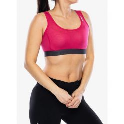 Biustonosz termoaktywny Sensor Merino Active Bra. Czerwone bielizna termoaktywna damska Sensor, bez wzorów. Za 119.99 zł.