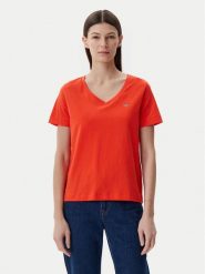 Gant T-Shirt Shield 4200750 Pomarańczowy Regular Fit. Brązowe t-shirty Gant, m, bez wzorów, z bawełny, bez kołnierzyka, bez ramiączek. Za 129.99 zł.