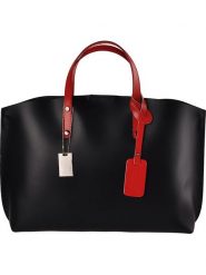 Florence Bags Skórzany shopper bag "Sparta" w kolorze czarnym - 46 x 30 x 8 cm rozmiar: onesize. Czarne shopper bag Florence Bags, bez wzorów, z materiału, na ramię, bez dodatków. Za 353.04 zł.