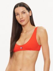 Tommy Hilfiger Góra od bikini UW0UW05098 Czerwony. Czerwone bikini Tommy Hilfiger, bez wzorów, z syntetyku. Za 129.99 zł.