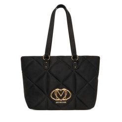 Torebka LOVE MOSCHINO. Czarne torebki klasyczne Love Moschino, bez wzorów, klasyczne, bez dodatków. Za 849.99 zł.