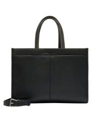 Liebeskind Berlin Skórzana torebka w kolorze czarnym - 39 x 37 x 14 cm rozmiar: onesize. Czarne torebki klasyczne Liebeskind Berlin, bez wzorów, z materiału, przez ramię, bez dodatków. Za 752.99 zł.