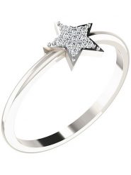 Diamant Vendôme Złoty pierścionek z diamentami rozmiar: 59. Szare pierścionki Diamant Vendôme, z diamentem, złote. Za 529.58 zł.