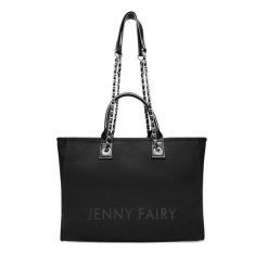 Torebka Jenny Fairy. Czarne torebki klasyczne Jenny Fairy, bez wzorów, klasyczne, bez dodatków. Za 149.99 zł.