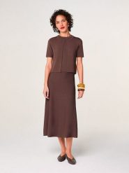 Rodier Kardigan w kolorze brązowym rozmiar: L. Brązowe swetry Rodier, l, bez wzorów, bez ramiączek. Za 295.99 zł.