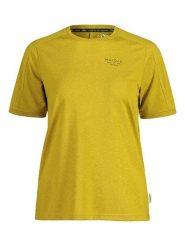 Maloja Koszulka sportowa "HelmkrautM" w kolorze musztardowym rozmiar: S. Żółte t-shirty sportowe Maloja, s, bez wzorów, z materiału, bez ramiączek, outdoorowe. Za 93.29 zł.