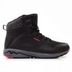 DK Wysokie buty trekkingowe damskie z ociepleniem czarne. Czarne buty trekkingowe bez zapięcia. Za 227.37 zł.