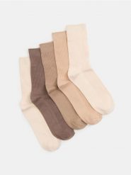 Długie skarpety w prążek 5 pack - wielobarwny. Skarpetki Sinsay, bez wzorów. Za 17.99 zł.