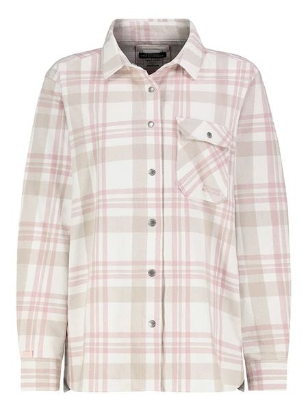 Sublevel Koszula w kolorze piaskowo-biało-jasnoróżowym rozmiar: XXL. Różowe koszule Sublevel, xxl, bez wzorów, z bawełny, bez kołnierzyka, bez ramiączek. Za 123.25 zł.