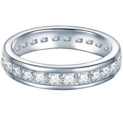 Trilani Pierścionek z Srebro wysokiej próby w Srebrny Pierścionki 1 ct Damski. Szare pierścionki Trilani, z cyrkonią, srebrne. Za 239.99 zł.