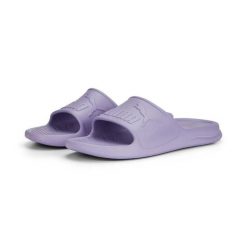 Klapki basenowe damskie Puma Popcat 20 Injex na plażę fioletowe (389081-05). Fioletowe klapki Puma, bez wzorów, z materiału, sportowe, bez obcasa, bez zapięcia. Za 132.00 zł.