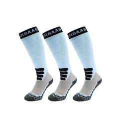 Skarpety narciarskie - Merino Wool Pro - 3 pary - Niebieskie. Niebieskie skarpetki POEDERBAAS, bez wzorów, narciarskie. W wyprzedaży za 329.62 zł.