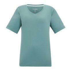 T-shirt Damski W Serek Fingal. Zielone t-shirty Regatta, bez wzorów, casualowe, bez kołnierzyka, bez ramiączek. Za 76.99 zł.
