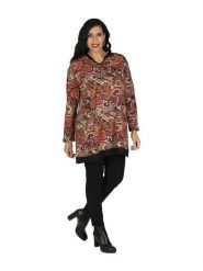 Aller Simplement Bluza ze wzorem rozmiar: 42/44. Bluzy Aller Simplement, bez wzorów, z bawełny, klasyczne, bez ramiączek, bez kaptura. Za 101.23 zł.