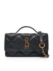 Steve Madden Torebka Bjeffa SM13001604 Czarny. Czarne kopertówki Steve Madden, bez wzorów, ze skóry, wizytowe, bez dodatków. Za 299.99 zł.
