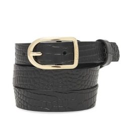 Pasek Damski Lasocki. Czarne paski Lasocki, bez wzorów. Za 89.99 zł.