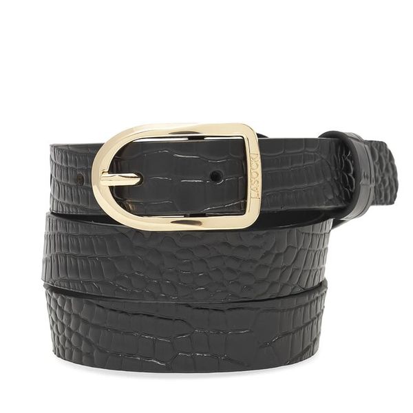 Pasek Damski Lasocki. Czarne paski Lasocki, bez wzorów. Za 89.99 zł.