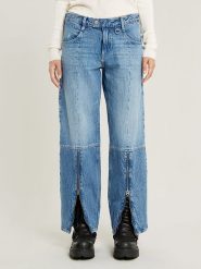 G-Star Dżinsy - Loose fit - w kolorze błękitnym rozmiar: W31/L30. Niebieskie jeansy G-Star, l, z aplikacjami, z bawełny, retro, z podwyższonym stanem. Za 198.56 zł.