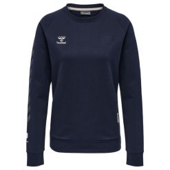 Damska bluza bawełniana Hummel Move Grid. Niebieskie bluzy Hummel, xs, bez wzorów, z bawełny, sportowe, bez ramiączek, bez kaptura. Za 228.50 zł.