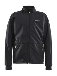 Craft Core Warm Jacket Jr kurtka junior wiatro‑ i wodoodporna – Black. Czarne kurtki Craft, uniwersalny, bez wzorów, z dżerseju, bez kaptura. Za 260.50 zł.
