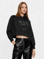 Gaudi Bluza 421BD64010 Czarny Regular Fit. Czarne bluzy Gaudi, s, bez wzorów, z syntetyku, bez kaptura. Za 249.99 zł.