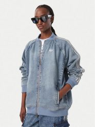Adidas Kurtka jeansowa Sst KQ6473 Niebieski Oversize. Niebieskie kurtki adidas, m, bez wzorów, z bawełny, bez kaptura. Za 399.99 zł.