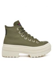 Converse Trampki Chuck Taylor All Star Lugged Heel Platform Waterproof A11163C 306 Zielony. Zielone trampki Converse, bez wzorów, z materiału, retro, bez zapięcia. Za 339.99 zł.