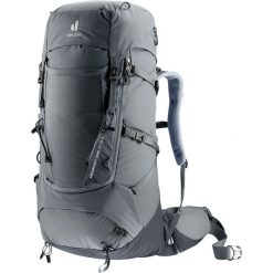 Plecak trekkingowy damski Deuter Aircontact Core 35 + 10 SL - graphite/black. Szare plecaki Deuter, bez wzorów, bez dodatków. Za 975.99 zł.