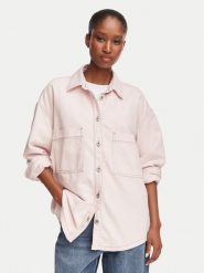 HUGO Kurtka jeansowa Garesa 50566763 Różowy jasny Regular Fit. Czerwone kurtki Hugo, xs, bez wzorów, z bawełny, bez kaptura. Za 639.99 zł.
