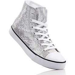 Trampki bonprix srebrny brokatowy. Buty sportowe lifestyle marki bonprix. Za 74.99 zł.
