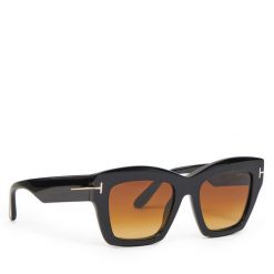 Okulary przeciwsłoneczne Tom Ford. Czarne okulary przeciwsłoneczne TOM FORD, bez wzorów. Za 1,019.00 zł.