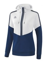 Erima Bluza "Squad" w kolorze biało-granatowym rozmiar: 40. Białe bluzy Erima, bez wzorów, bez ramiączek, z kapturem. Za 110.04 zł.