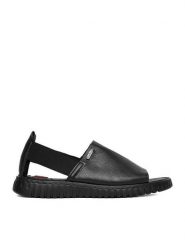 Go Soft Sandały CEO-LA319143-6 Czarny. Czarne sandały GO SOFT, bez wzorów, z materiału, bez obcasa, na płaskiej podeszwie, bez zapięcia. Za 139.99 zł.