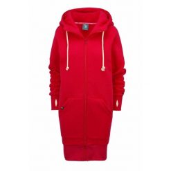 Bluza sportowa rozpinana z kapturem damska DEEP TRIP Luzak. Czerwone bluzy z kapturem DEEP TRIP, xs, bez wzorów, z kapturem. Za 389.00 zł.