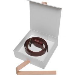 SKÓRZANY BRĄZOWY PASEK. Paski marki TOP SECRET. W wyprzedaży za 49.99 zł.