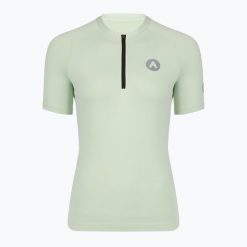 Koszulka rowerowa damska ATTABO TEVRA. Zielone t-shirty sportowe ATTABO, m, bez wzorów, z dzianiny, bez ramiączek, na fitness i siłownię. Za 89.99 zł.