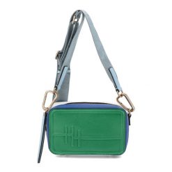 Kolorowa Torebka Hispanitas Modna Listonoszka Damska. Niebieskie listonoszki Hispanitas, z aplikacjami, z materiału, eleganckie, na ramię, bez dodatków. Za 382.99 zł.